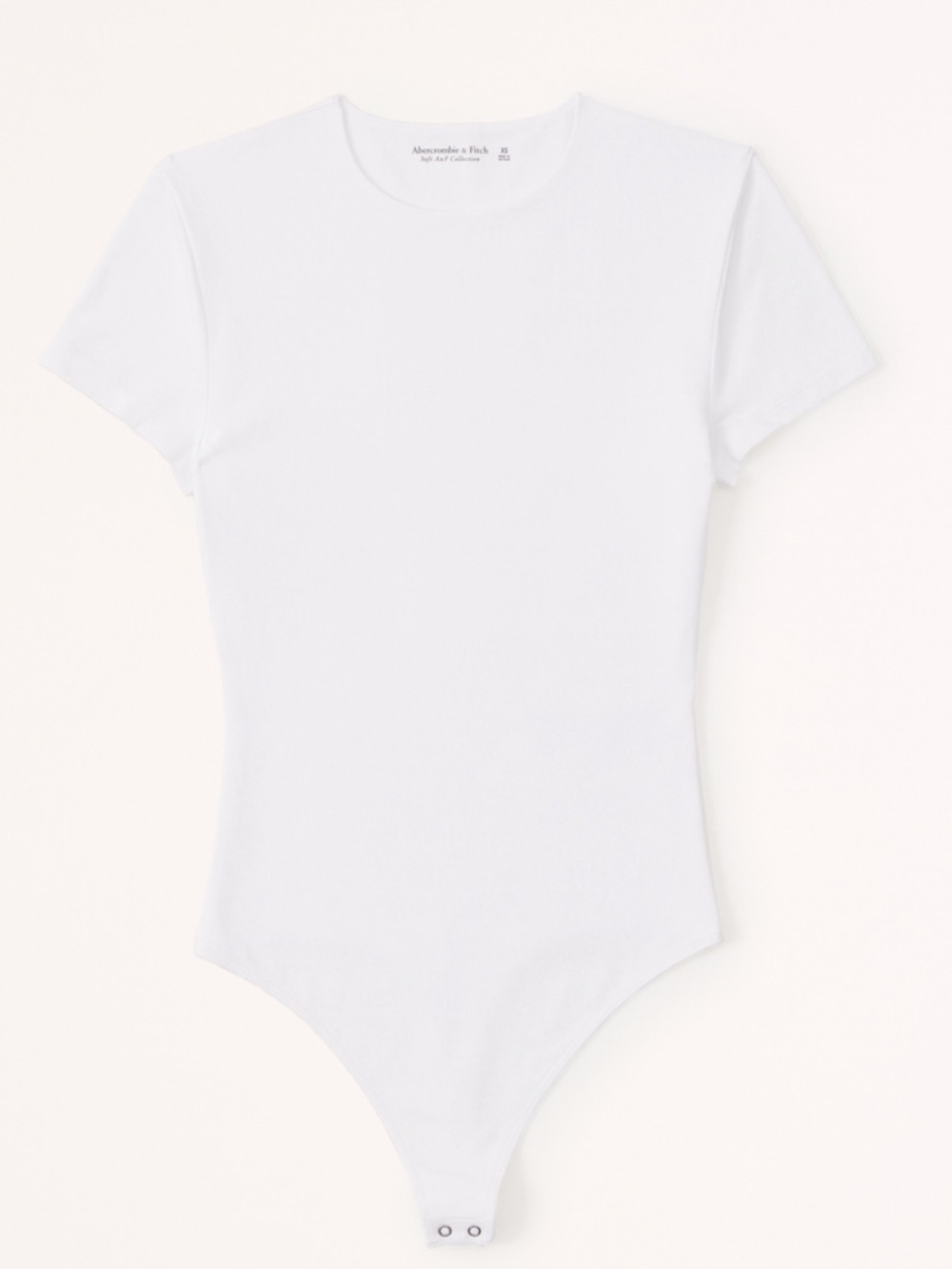 Abercrombie White Short Sleeve One-Piece Bodysuit